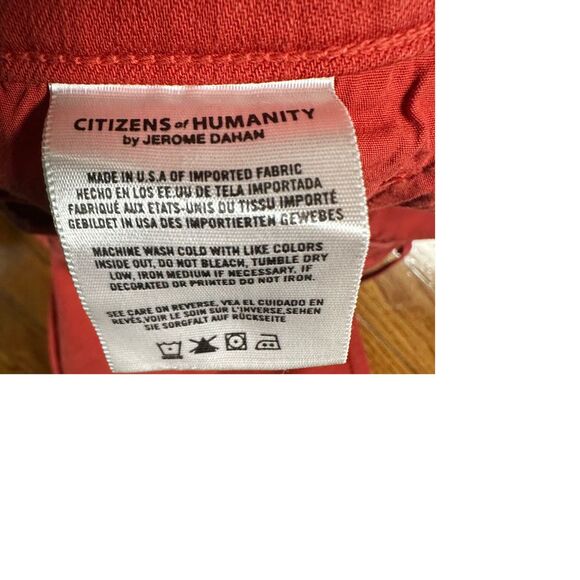 Citizens of Humanity Orange Straight‎ Leg Jeans Casual Chic Denim - Picture 7 of 9